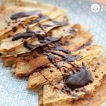 Filloas con chocolate