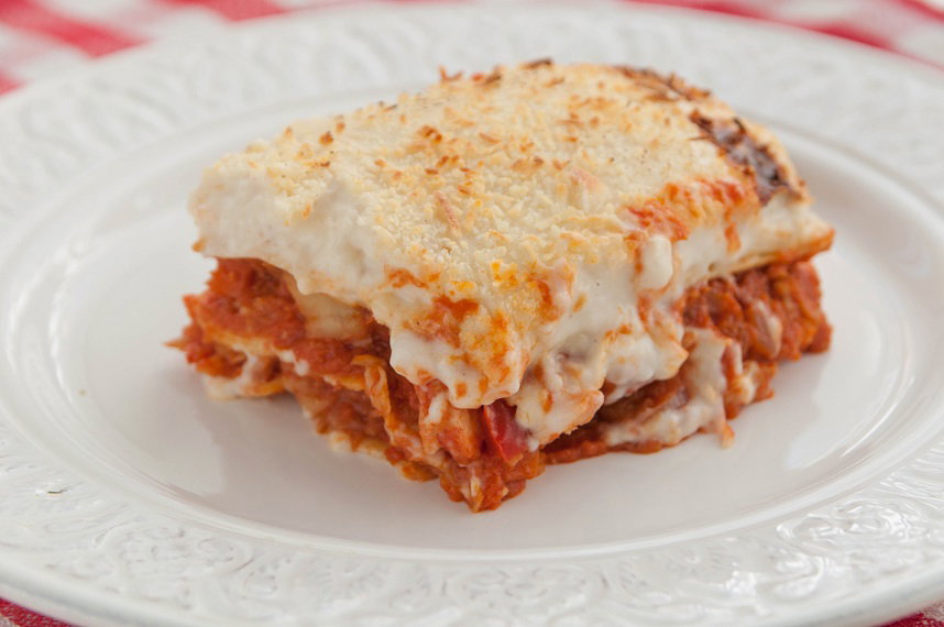 Lasaña de merluza