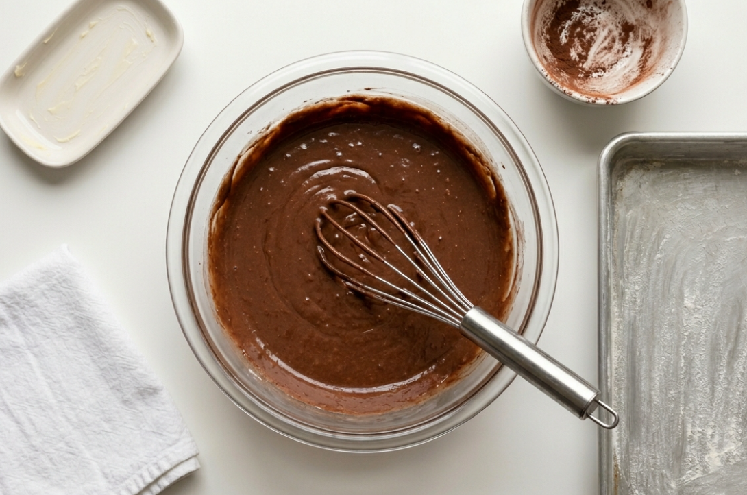Bizcocho bicolor con chocolate