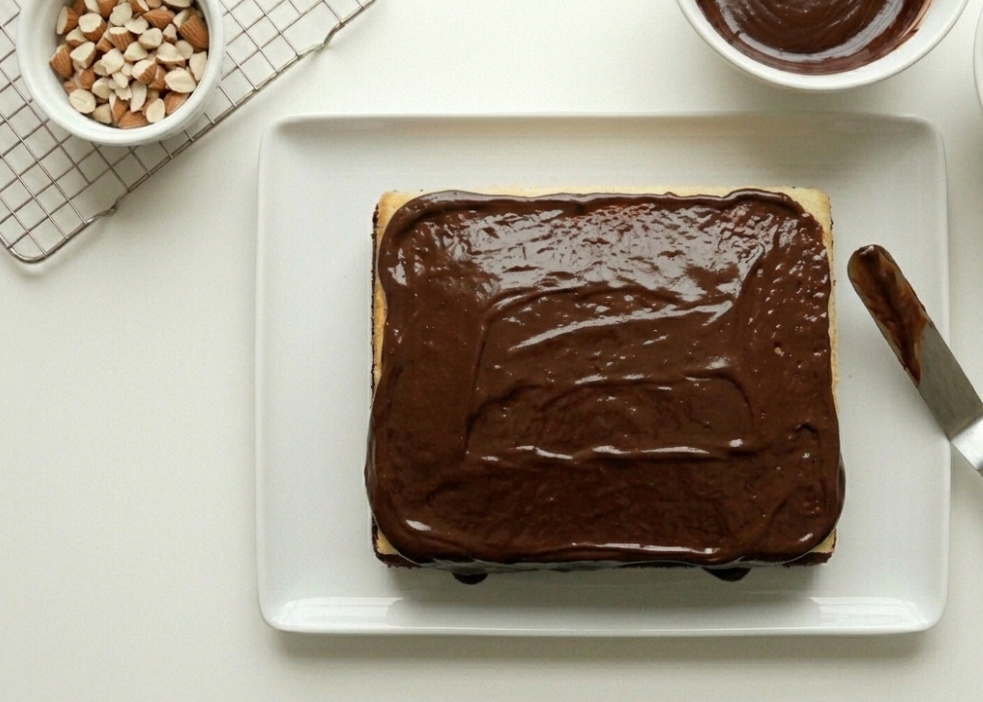 Bizcocho bicolor con chocolate