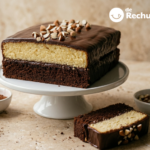 Bizcocho bicolor de chocolate y yogur, un pastel casero con doble miga y cobertura golosa