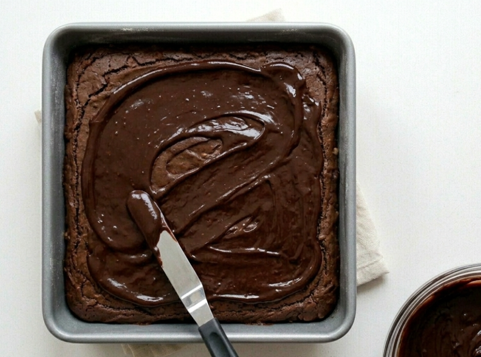 Brownies de chocolate con naranja
