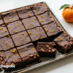 Brownies de chocolate con naranja. Una mezcla explosiva y muy resultona