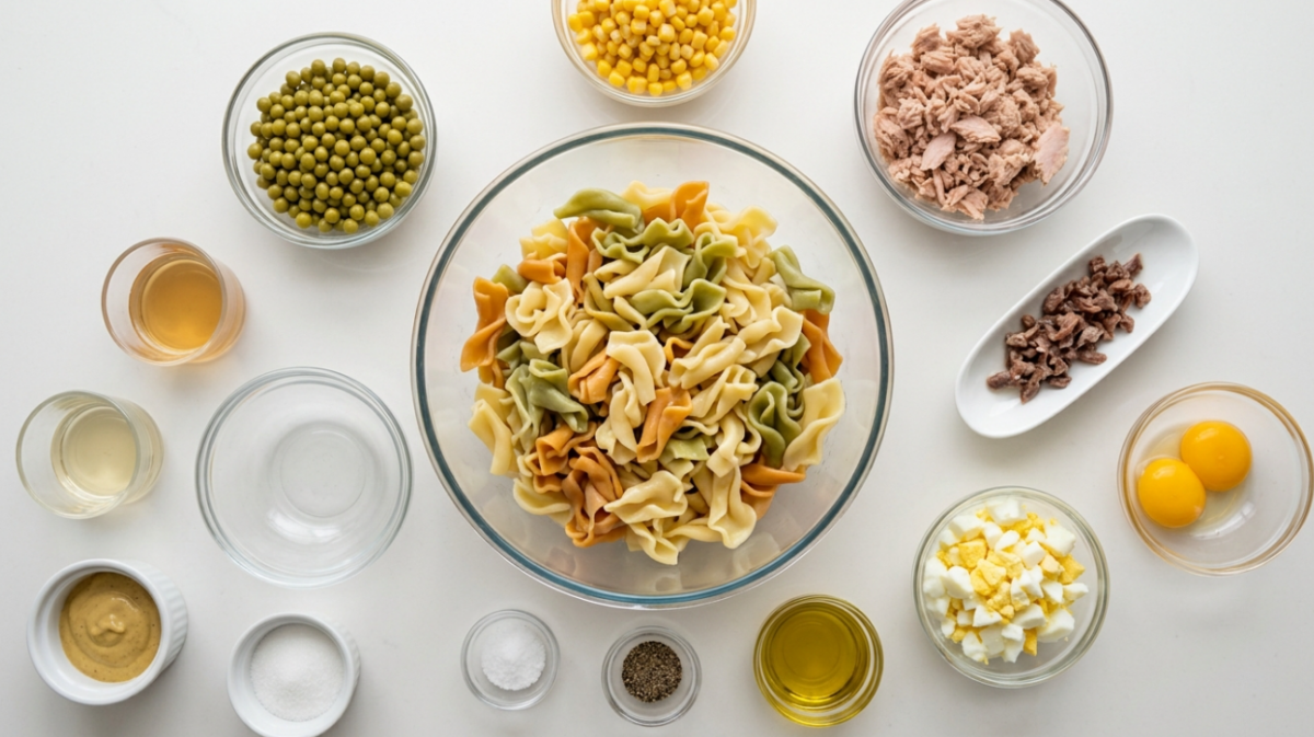Ensalada Gigli con atún y anchoas