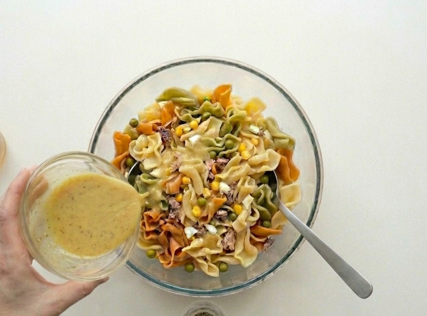 Ensalada Gigli con atún y anchoas