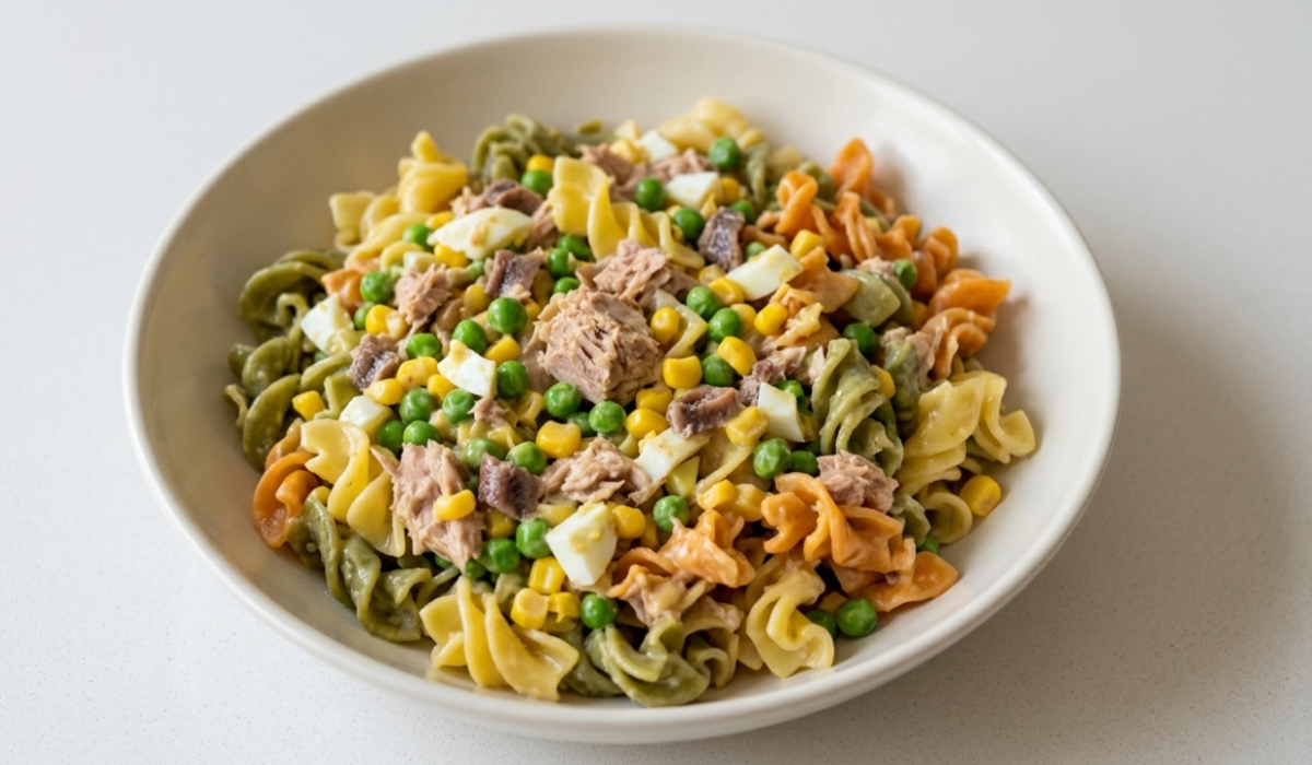 Ensalada Gigli con atún y anchoas