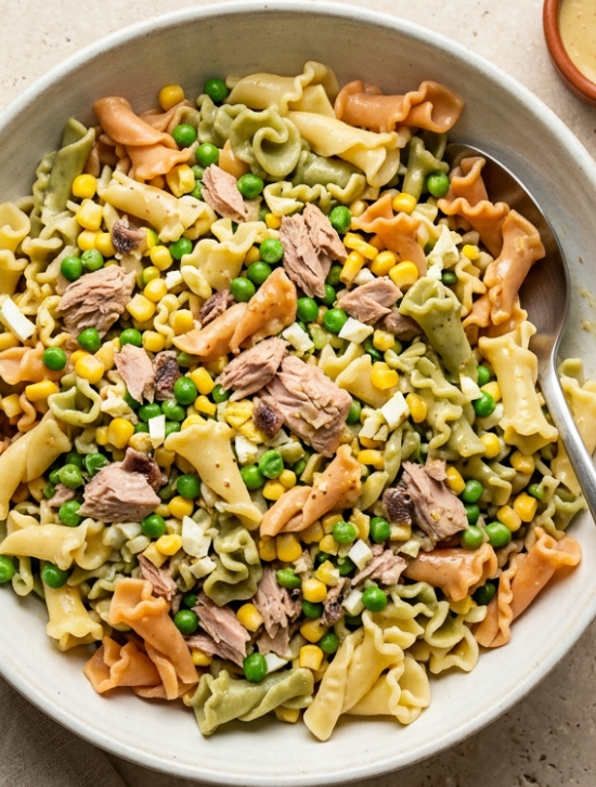 Ensalada Gigli con atún y anchoas