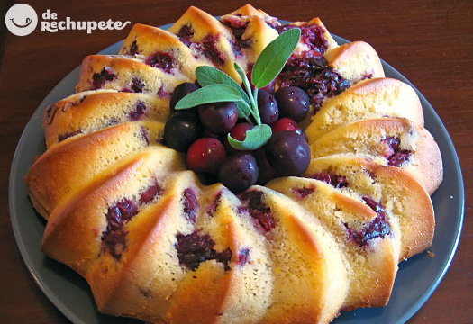 Receta de Bizcocho de cerezas