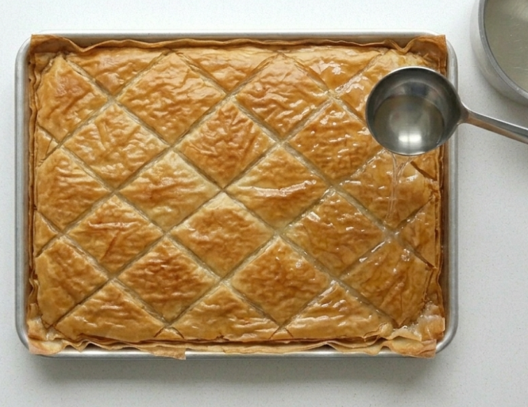 Pastel de leche griego, el delicioso galaktoboureko