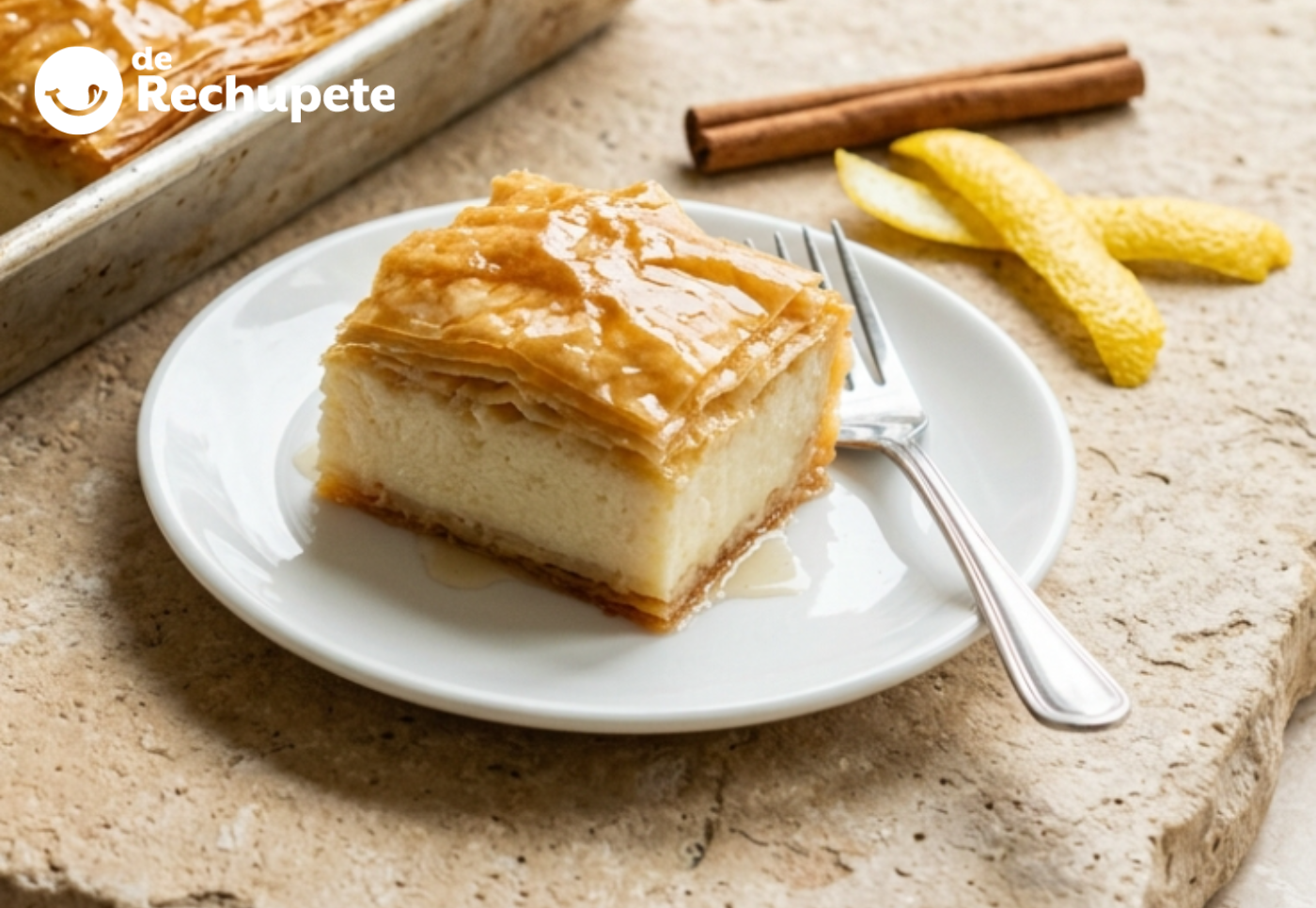 Pastel de leche griego, el delicioso galaktoboureko - De Rechupete