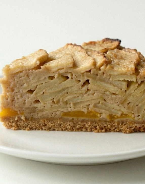 Pastel de manzana y mango
