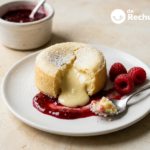 Coulant de chocolate blanco, el volcán dulce con corazón fundente