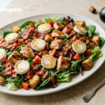 Ensalada templada de pollo y bacon
