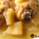 Guiso agridulce de pollo con piña