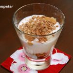 Copa de yogurt con crema de turrón