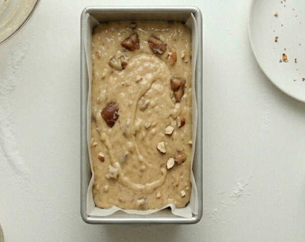 Pan de plátano con marron glace