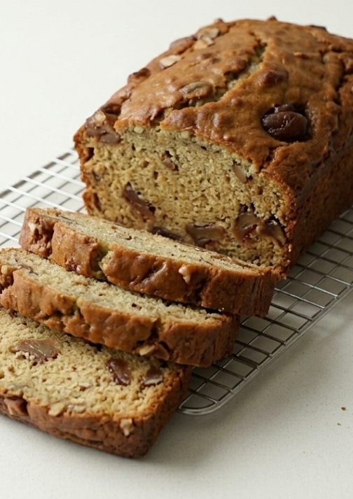 Pan de plátano con marron glace