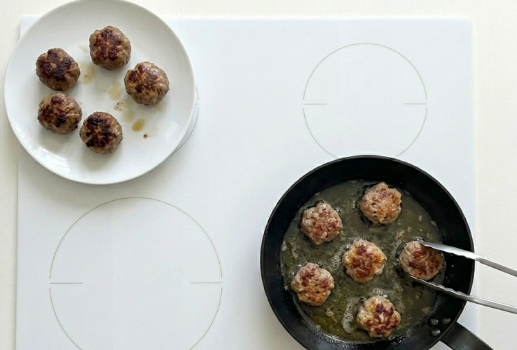 Judías de la granja con albóndigas de rabo de toro