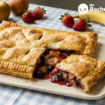 Tarta de hojaldre con frutas de primavera
