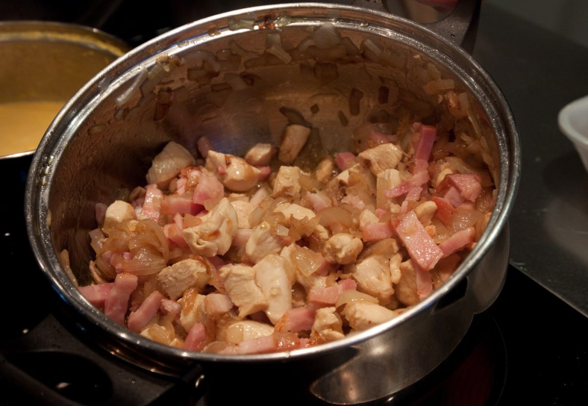 Espaguetis con salsa de naranja y mostaza Dijon