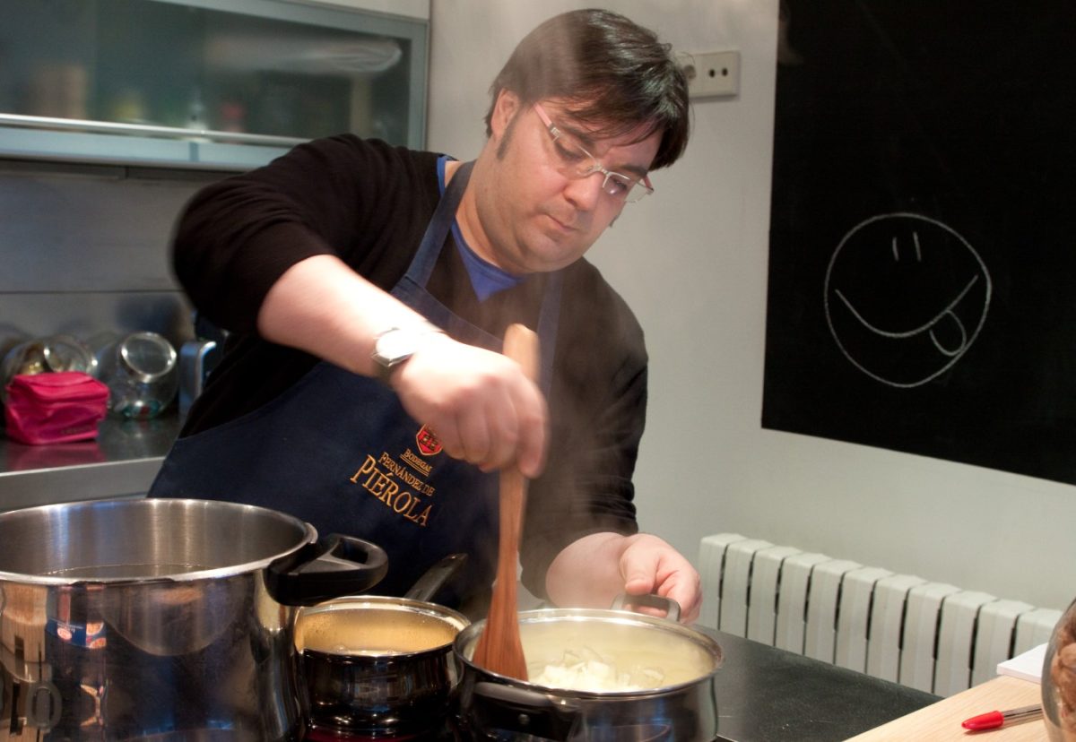 Espaguetis con salsa de naranja y mostaza Dijon