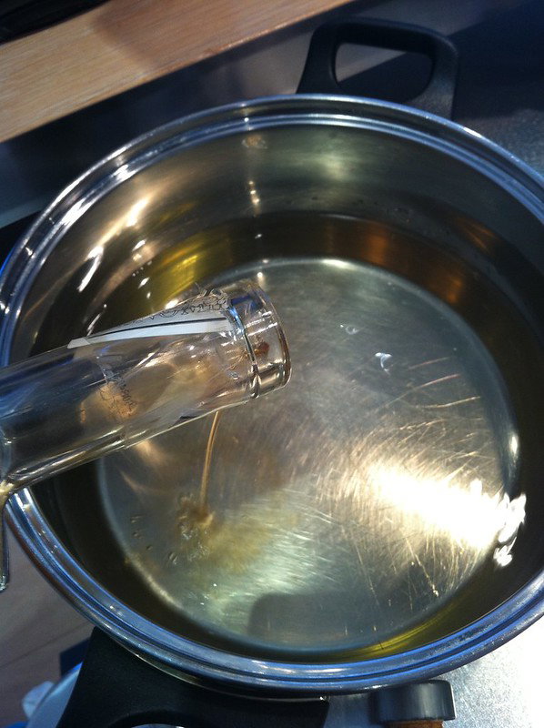 Spaghetti dell'Ubriacone o borrachos en godello blanco