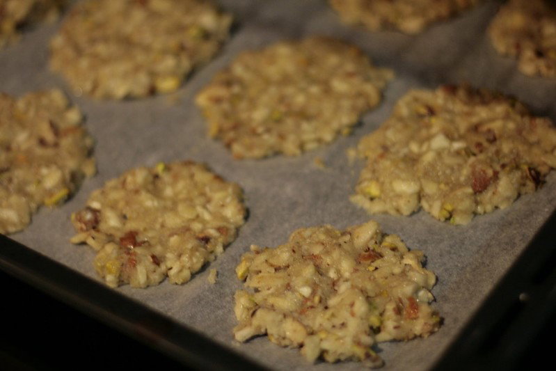 Galletas de almendra y pistachos