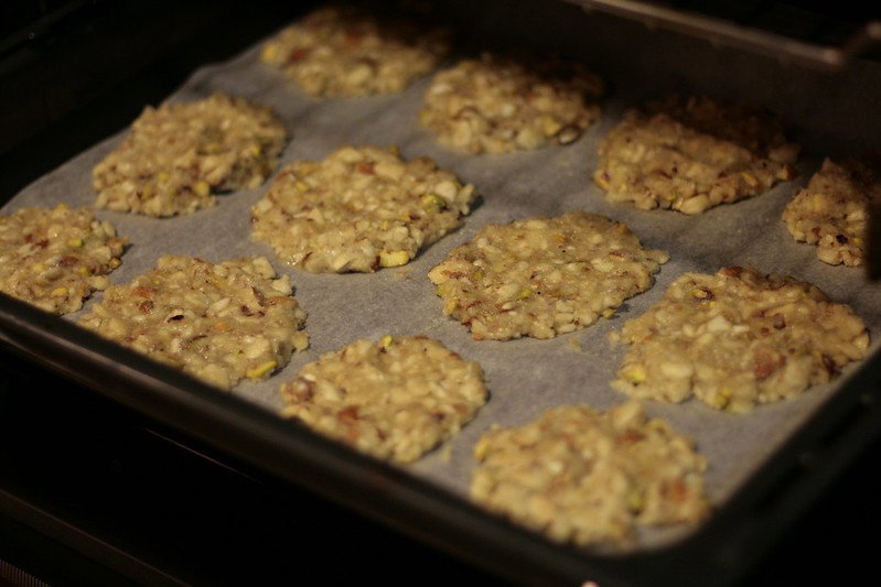 Galletas de almendra y pistachos
