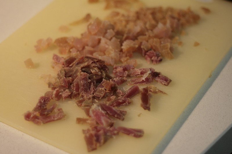 Sopa marinera con ahumados y gambas