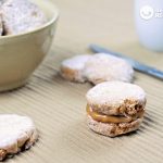 Galletas rellenas de dulce de leche