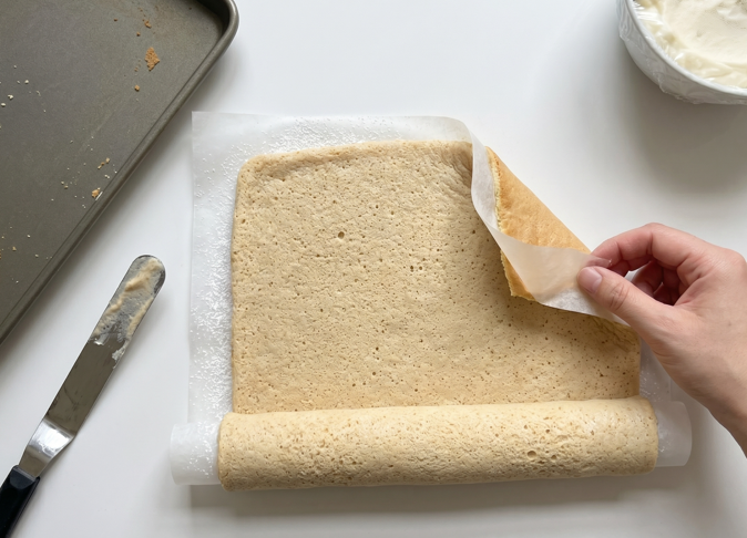 Dos postres en uno: Brazo de gitano y Tiramisú