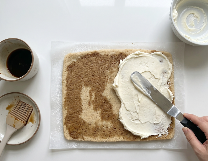 Dos postres en uno: Brazo de gitano y Tiramisú