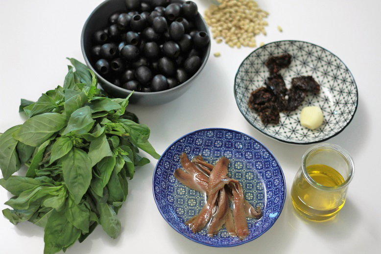 Ingredientes Olivada