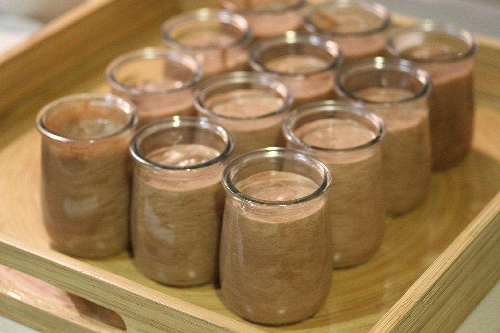 Mousse de chocolate con avellanas