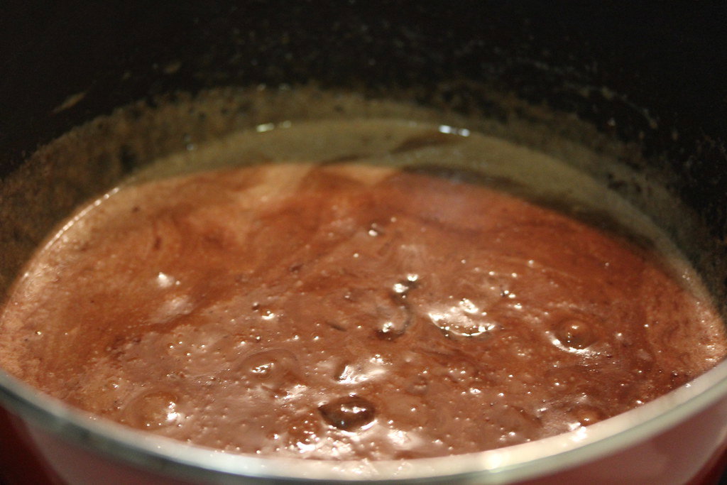 Mousse de chocolate con avellanas