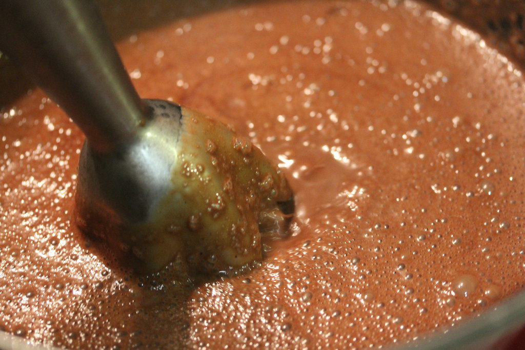 Mousse de chocolate con avellanas