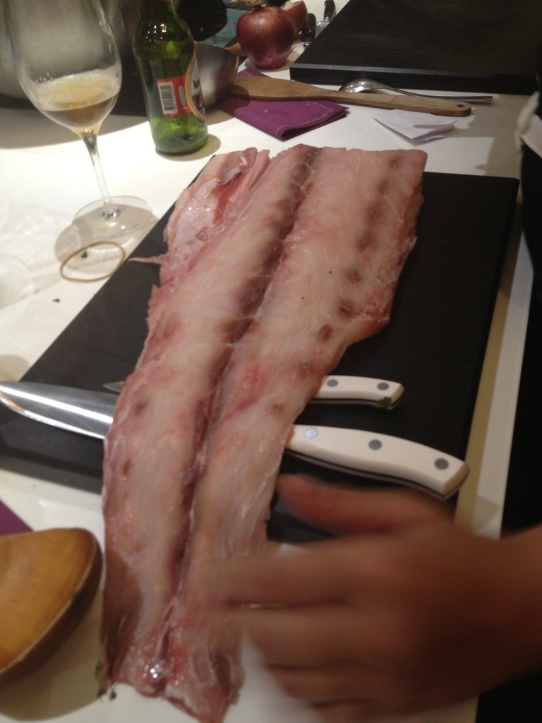 Cebiche Nikkei de corvina y pulpo. Cocina peruana