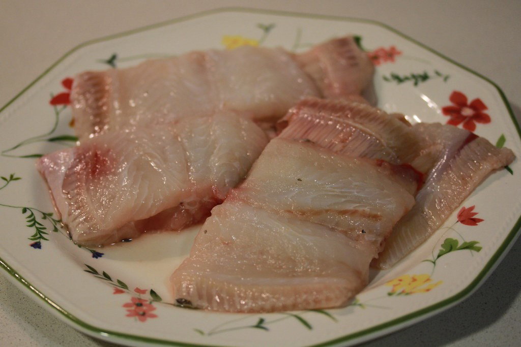 Lenguado al horno con verduras