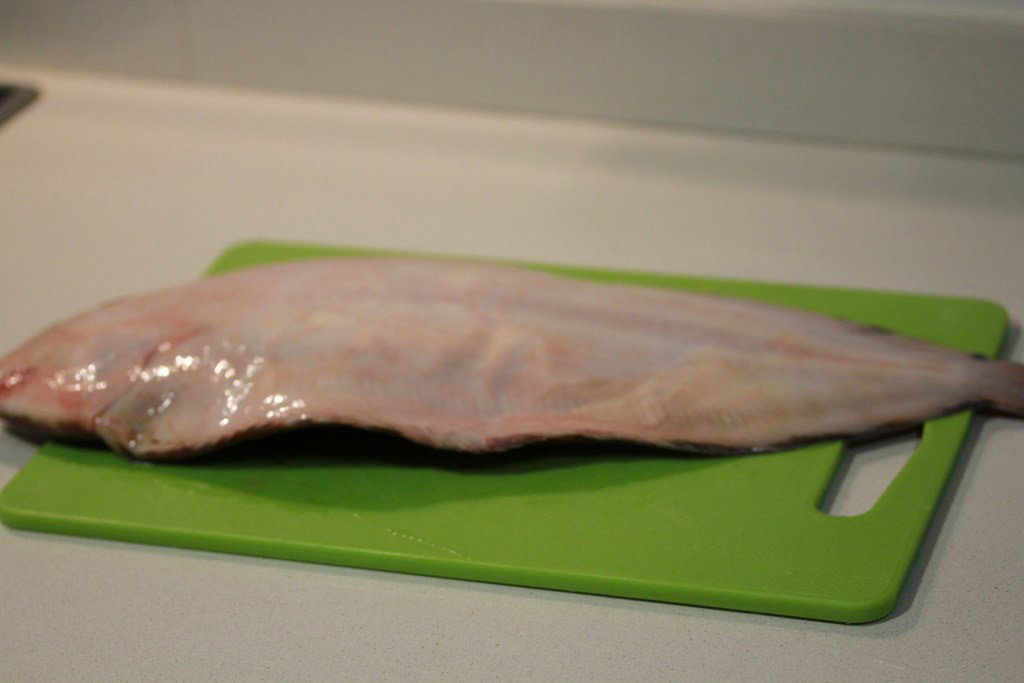 Lenguado al horno con verduras