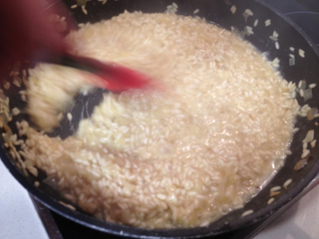Risotto con queso Parmesano con limón