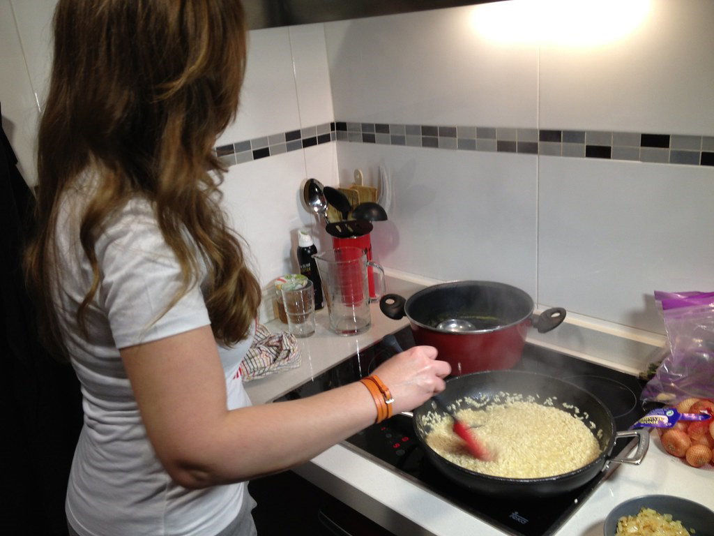 Risotto con queso Parmesano con limón