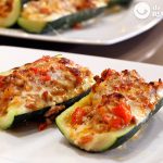Calabacines rellenos de carne picada