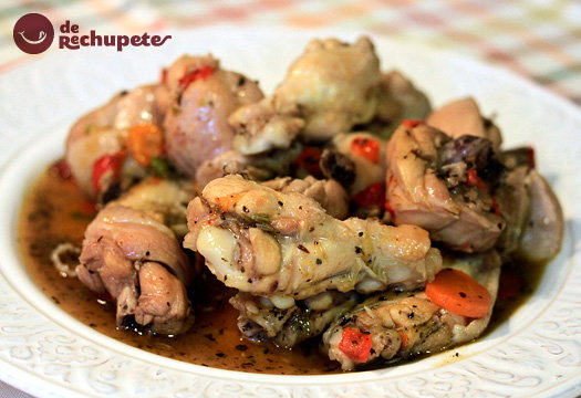 Estofado de pollo en salsa