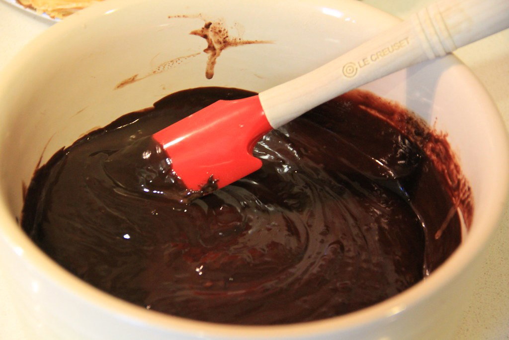 Palatschinken o crêpes rellenos de chocolate y plátano
