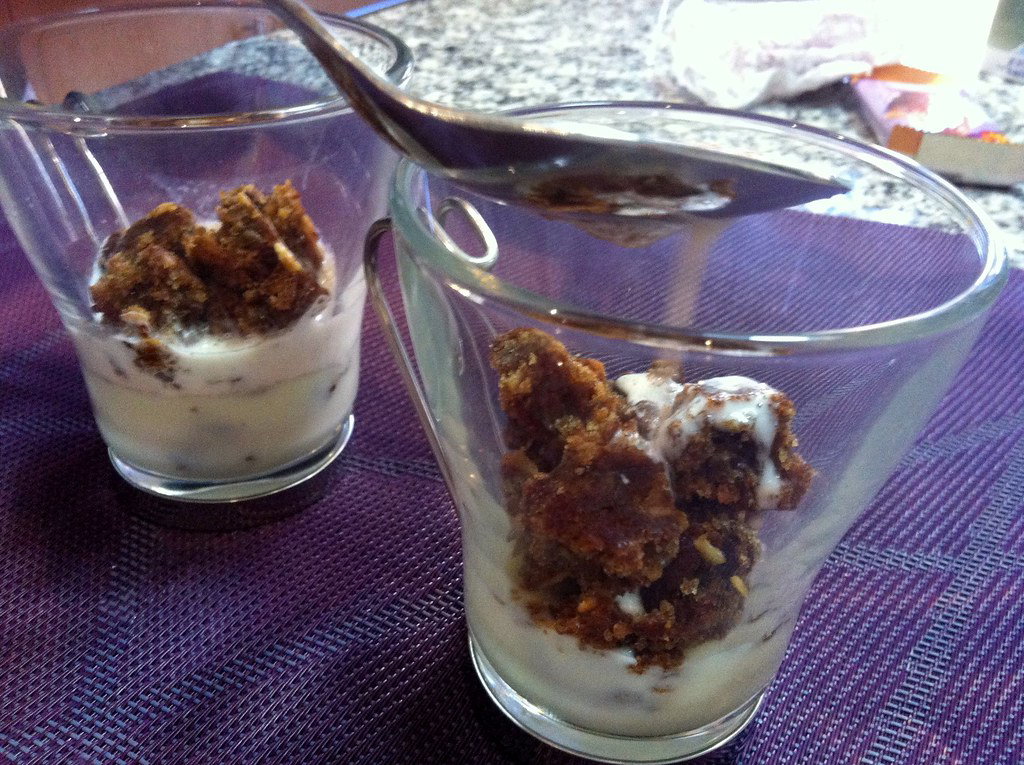 Copa de bizcochitos a las tres leches