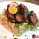 Magret de pato a la plancha acompañado de arroz
