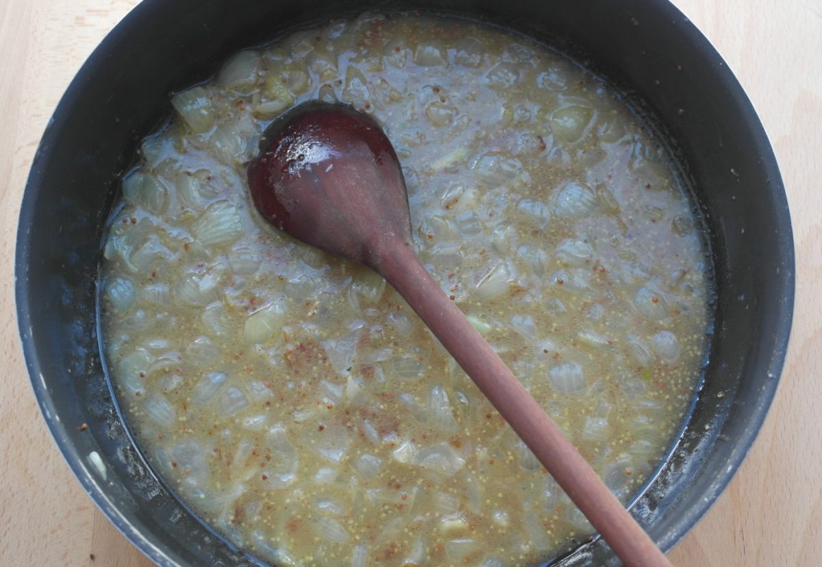 Pollo a la mostaza