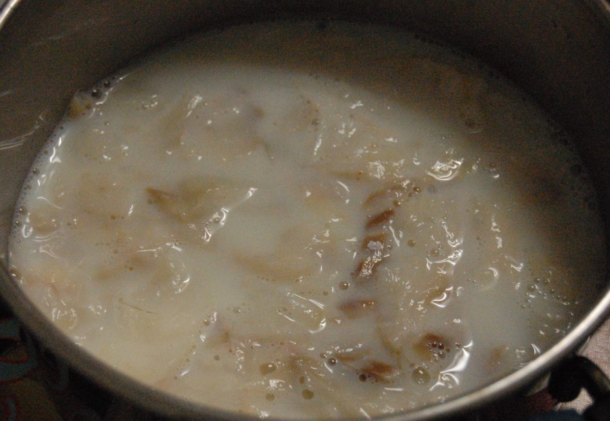 Bacalao o Bacalhau à Gomes de Sá. Receta portuguesa