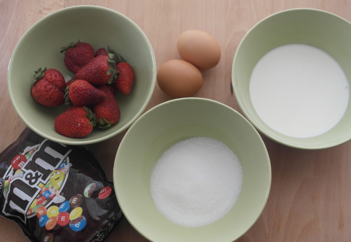 Mousse de Fresa y M&M's