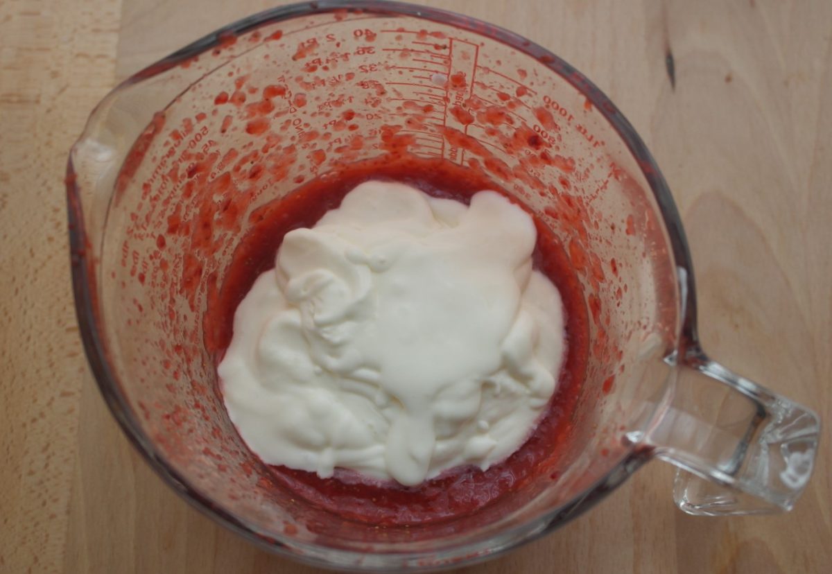 Mousse de Fresa y M&M's
